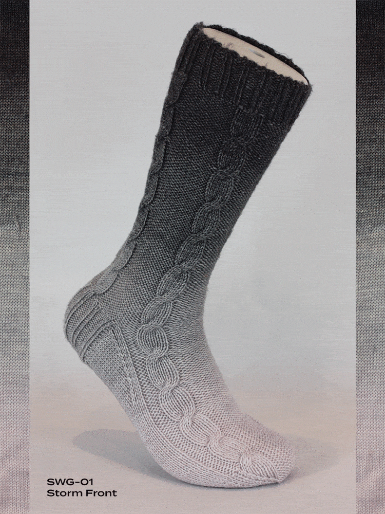 Fiori Gradient Sock Storm Front